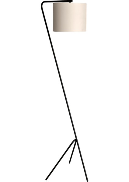 Halde Tripod Ayaklı Siyah Lambader