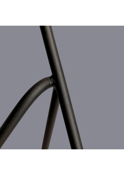 Halde Tripod Ayaklı Siyah Lambader