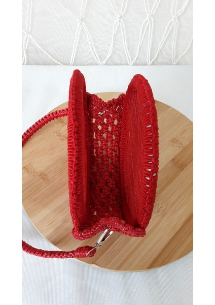 Laldizayn El Örgüsü Makrome Çanta / El Yapımı Yuvarlak Mini Boy El Çantası fiyatları