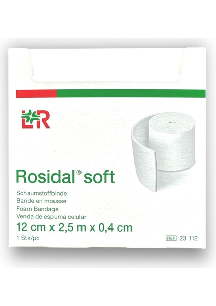 Rosidal Soft Köpük Bandaj 12 cm x 2,5 M x 0,4 cm - Ref 23112 - 1 Adet (1 Kutu)