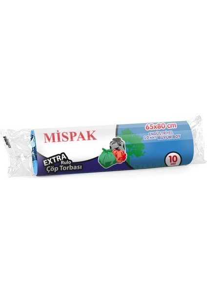 65X80 Büyük Çöp Torbasi 80 gr Si̇yah Koli̇ 50 Rulo