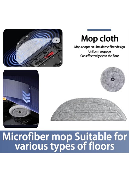 Roborock Saros 10 / G30 Robot Süpürge Için Yedek Paspas Bezi Pedleri Yeniden Kullanılabilir Yıkanabilir Paspas Pedi Aksesuarları (Yurt Dışından) fırsatları