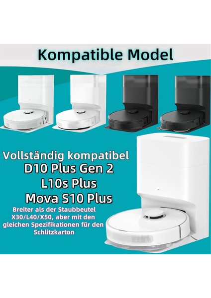 Dreame D10 Plus Gen 2 Vakum Aksesuarları Çöp Toplama Torbaları Için 14 Adet Toz Torbası Yedek Parçaları (Yurt Dışından) modelleri