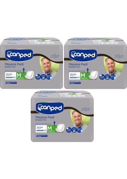 Mesane Pedi Klasik Erkek M-Orta 36 Adet