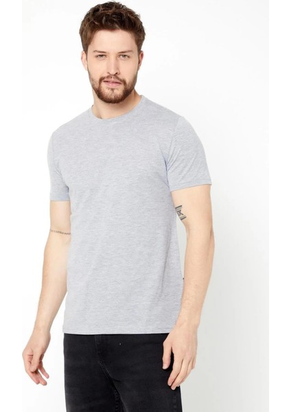 Erkek Çok Renkli T- Shirt Regular Fit Rahat Kesim Bisiklet Yaka 5'li Basic Tişört Paketi fiyatları