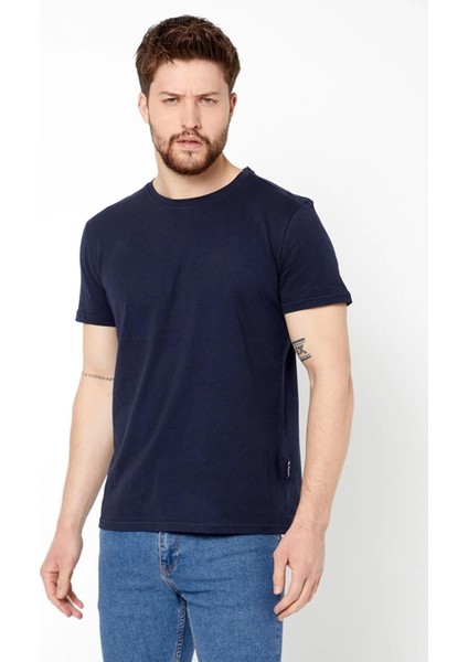 Erkek Çok Renkli T- Shirt Regular Fit Rahat Kesim Bisiklet Yaka 5'li Basic Tişört Paketi modelleri
