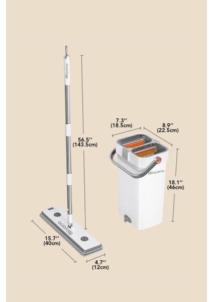 M70 Plus Su Hazneli Mop Temizlik Seti, hijyenik ve pratik temizlik için ideal seçenek