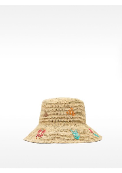 Hasır Etkili Bucket Şapka