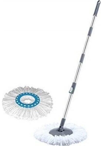 Döner Başlıklı Temizlik Seti, Sap ve Mikrofiber Püskül ile pratik temizlik çözümü