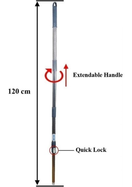 Döner Başlıklı Temizlik Seti, Sap ve Mikrofiber Püskül ile pratik temizlik çözümü modelleri