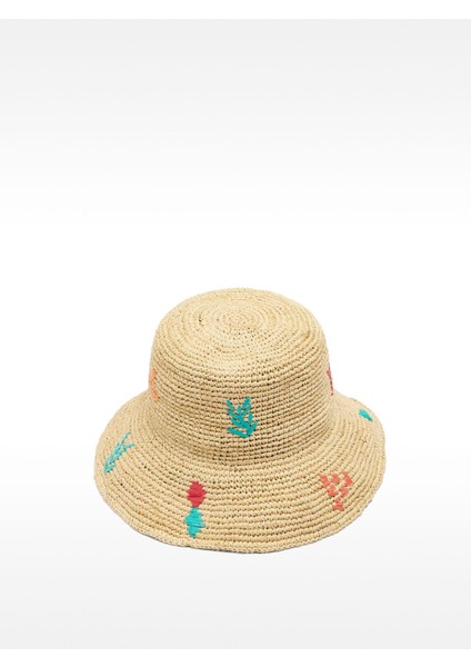 Hasır Etkili Bucket Şapka