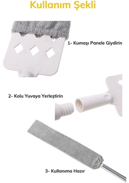 Mikrofiber temizlik bezi seti, girintili yüzey ve köşe raflar için mükemmel seçim