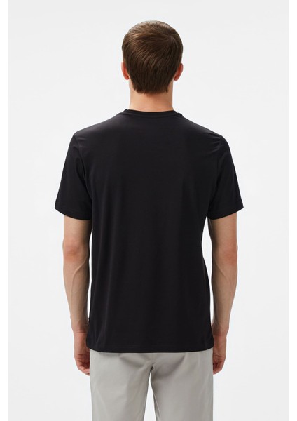 Erkek Regular Fit Baskılı T-Shirt - Siyah fiyatları