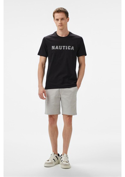 Erkek Regular Fit Baskılı T-Shirt - Siyah modelleri