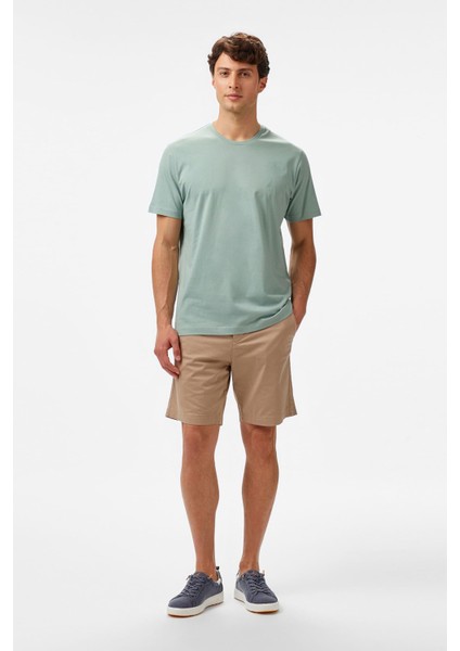 Erkek Regular Fit Baskılı T-Shirt - Yeşil modelleri