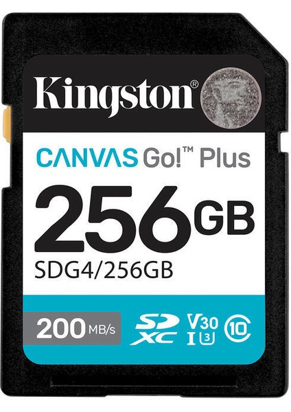 Kıngston 256GB Sd Canvas Go+ SDG4/256GB
