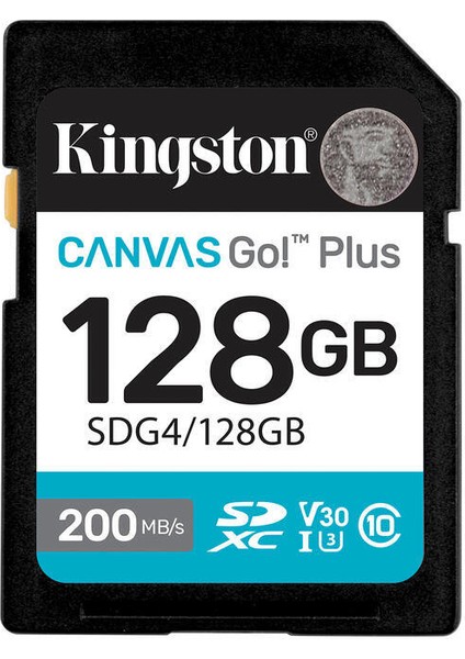 Kıngston 128GB Sd Canvas Go+ SDG4/128GB