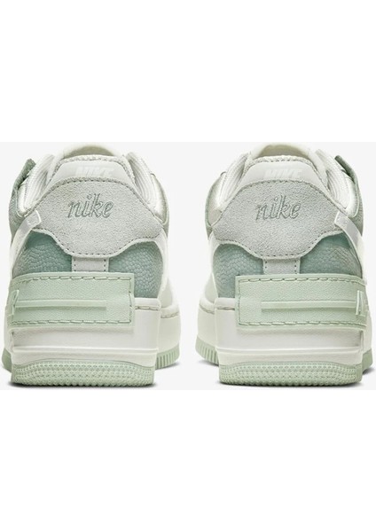Air Force 1 07 Af1 Leather Gray Green Unisex Snaker Hakiki Deri Spor Ayakkabı Gri Yeşil