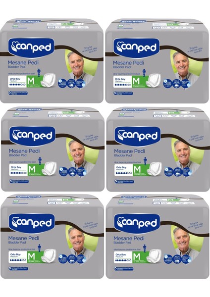 Mesane Pedi Klasik Erkek M-Orta 72 Adet