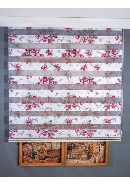 Çiçek Baskılı Zebra Perde fırsatları