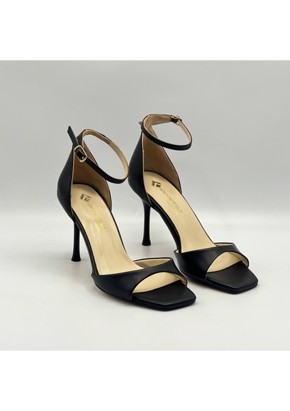 Marta %100 Gerçek Deri Siyah Topuklu Sandalet – Milano Ökçe, Neolit Taban fiyatları