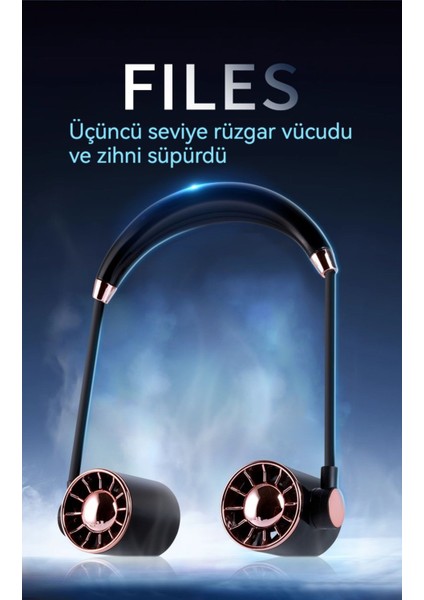 Mini Fan USB Tembel Asılı Boyun Katlanabilir Taşınabilir Küçük Fan Uzun Ömrü Turbo fırsatları