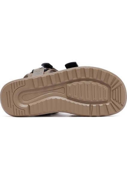 Erkek Bej Kumaş Sandalet 25SFD696114