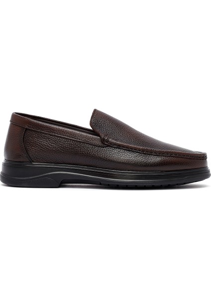 Erkek Kahverengi Deri Comfort Loafer 25SFD6763FT