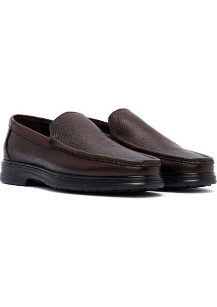 Erkek Kahverengi Deri Comfort Loafer 25SFD6763FT