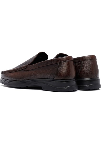 Erkek Kahverengi Deri Comfort Loafer 25SFD6763FT