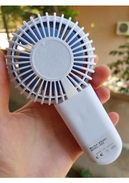 Şarjli Mini El Fanı Masa Fanı Soğutucu Masa Üstü Vantilatör Usb Stantlı Cep Telefonu Tutucu Mavi fiyatları