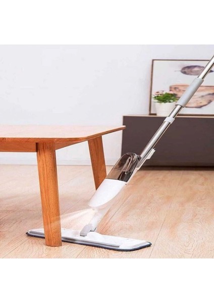 Su ve deterjan hazneli mop seti, kolay kullanım, beyaz renk, ev ve iş yeri temizlik için