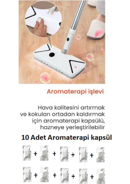 Çok Fonksiyonlu Buharlı Temizleyici ve Aromaterapi Kapsülü Seti, Evinize Ferahlık Katın