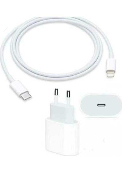 iPhone 8-11-12-12-14 Pro Max Uyumlu 25W Type-C Şarj Başlığı + Usb-C To Lightning Kablosu
