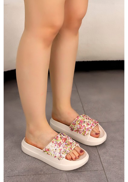 Eva 02 Taş Detaylı Terlik fiyatları