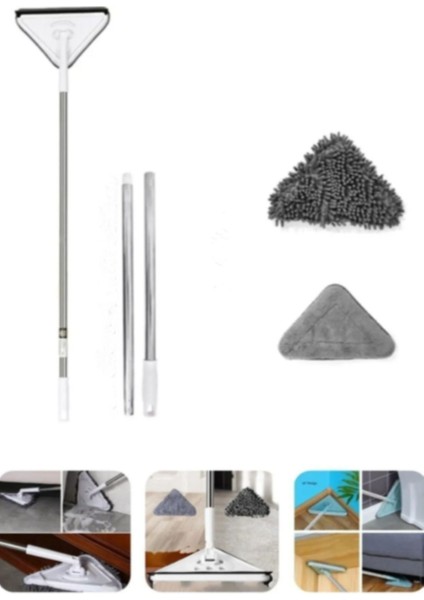 Üçgen cam silme ve dip köşe mikrofiber toz alma seti, beyaz ve gri renk seçenekleri fiyatları