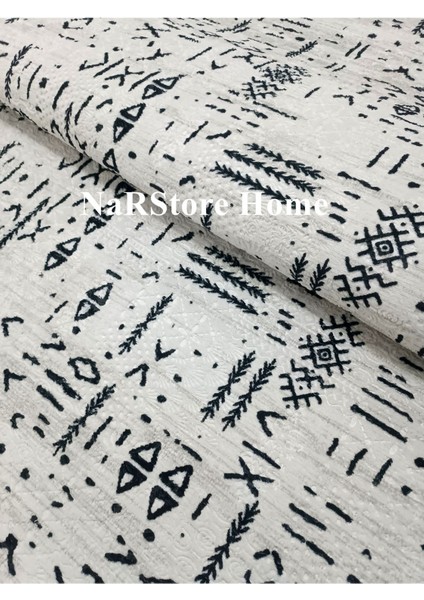 Iskandinav Saçaklı Kabartmalı Krem Kaymaz Taban Yıkanabilir Kesme Yolluk Halı indirimleri