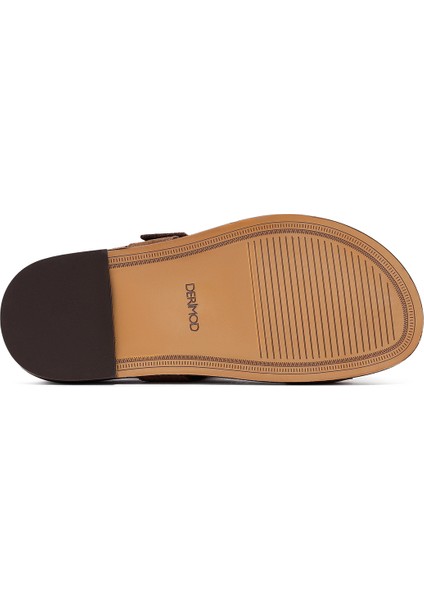 Kadın Vizon Parmak Arası Süet Deri Sandalet 25SFD551310