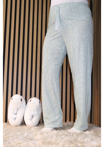 Desenli Bel Detaylı Lastikli Pijama Altı fiyatları