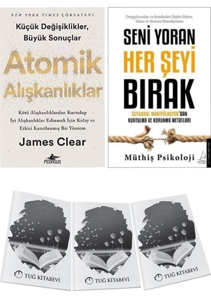 Atomik Alışkanlıklar ve Seni Yoran Her Şeyi Bırak 2li Set + Hediyeli