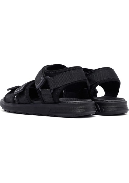 Erkek Siyah Kumaş Sandalet 25SFD696114