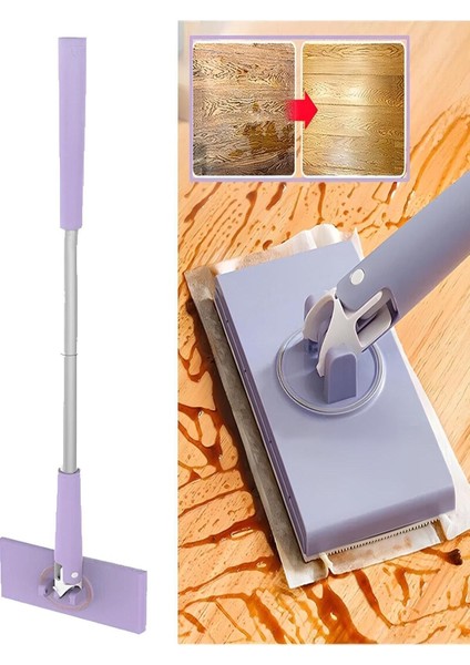 Mor Çok Fonksiyonlu Sihirli Kıskaçlı Zemin Temizleme Mop Set modelleri