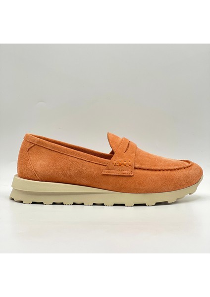 Carle Turuncu Kadın Loafer