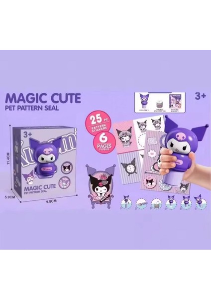 Kuromi Figür Sanrio 25 Adet Sticker Damga Kaşe Figür