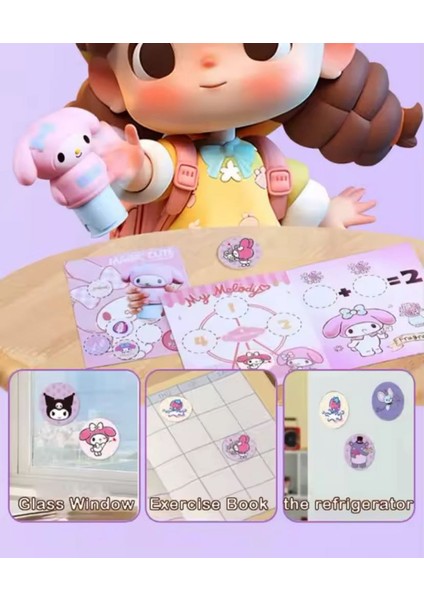 Kuromi Figür Sanrio 25 Adet Sticker Damga Kaşe Figür fırsatları