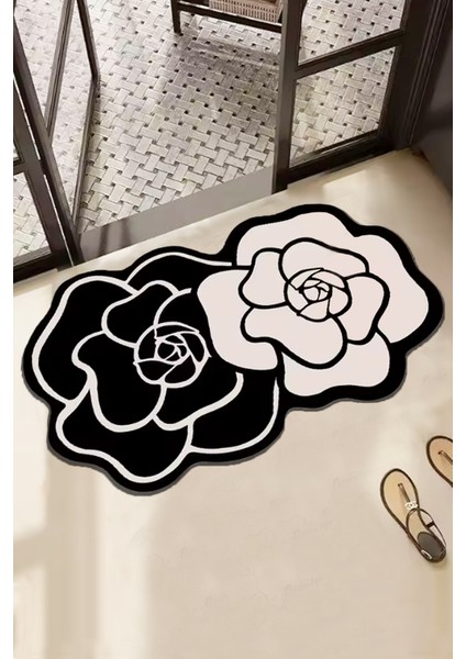 Bungari Rose Banyo Paspası 60X100CM Kaydırmaz Tabanlı Djtbanyo