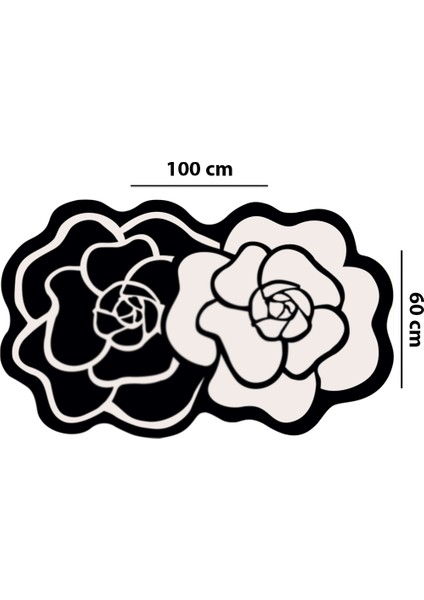 Bungari Rose Banyo Paspası 60X100CM Kaydırmaz Tabanlı Djtbanyo modelleri
