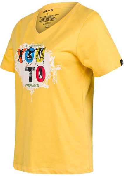 Alone Baskılı V Yaka Kadın T-Shirt 403 fiyatları