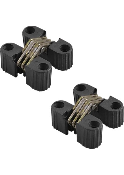 Gizli Gömme Plastik Menteşe 2 Adet Dolap Kapak Mobilya Katlanır Masa Menteşesi Sol Sağ Uyumlu Siyah indirimleri