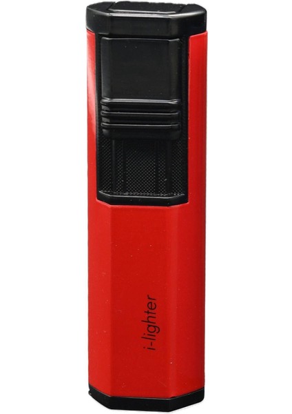 I-Lighter 2 Torch Jet Alev Puro Çakmağı Metal Kırmızı